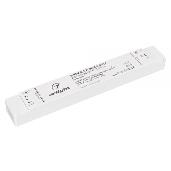 Блок питания ARV-SP-24150-PFC-TUYA (24V, 6.25A, 150W, WiFi, 2.4G) (Arlight, IP20 Пластик, 5 лет) 052989(1)