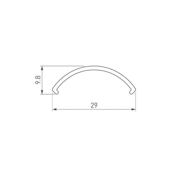 Экран ROUND-D36-360-2500 BLACK OPAL  (Arlight, Пластик) 050764