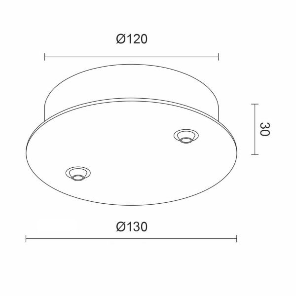 Основание круглое Ledron D120-2