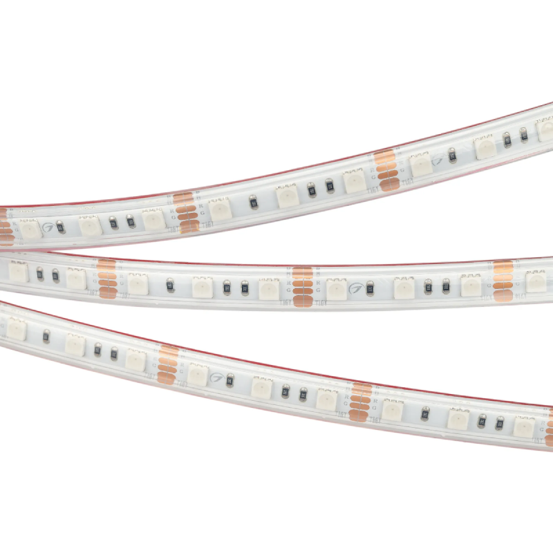 Светодиодная лента герметичная RTW-PS-B60-12mm 12V RGB (14.4 W/m, IP67, 5060, 5m) (Arlight, 14.4 Вт/м, IP67) 021402(2)