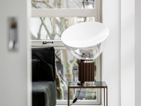 Настольная лампа Flos Taccia Small bronze / Glass
