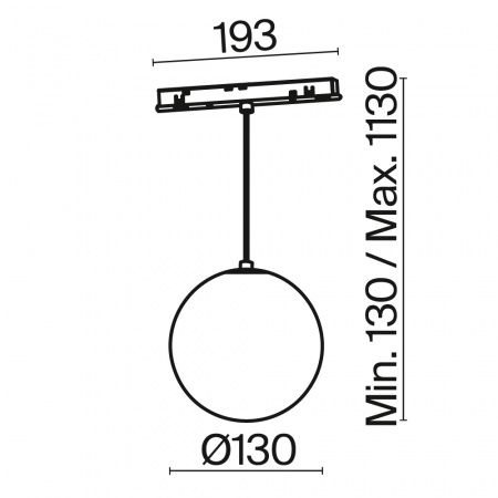 Трековый светильник Technical TR039-4-5WTW-DD-B