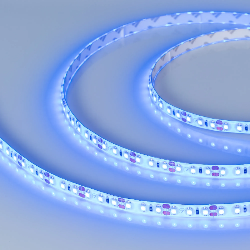 Светодиодная лента RTW 2-5000SE 12V Blue 2x (3528, 600 LED,LUX) (Arlight, 9.6 Вт/м, IP65) 014798(1)