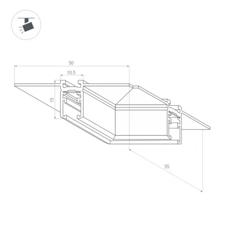 Коннектор угловой MAG-MICROCOSM-CON-FDW-L90 (BK) (Arlight, IP20) 044524