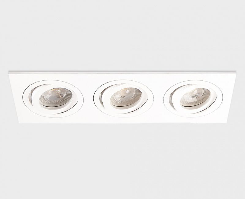 SAG303-4 white/white светильник встраиваемый поворотный