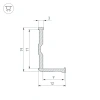 Профиль ALM-BASE-H12-2000 RAL9016 (Arlight, Алюминий) 026688