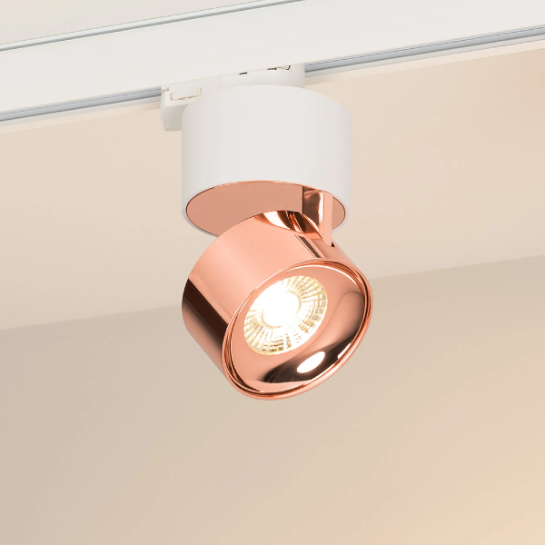 Светильник SP-PLURIO-TRACK-4TR-R77-9W Warm3000 (WH-COP, 36 deg, 230V) (Arlight, IP20 Металл, 3 года) 038116