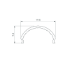Экран ARH-WIDE-B-H20-2000 Round Clear-PM (Arlight, Пластик) 016624