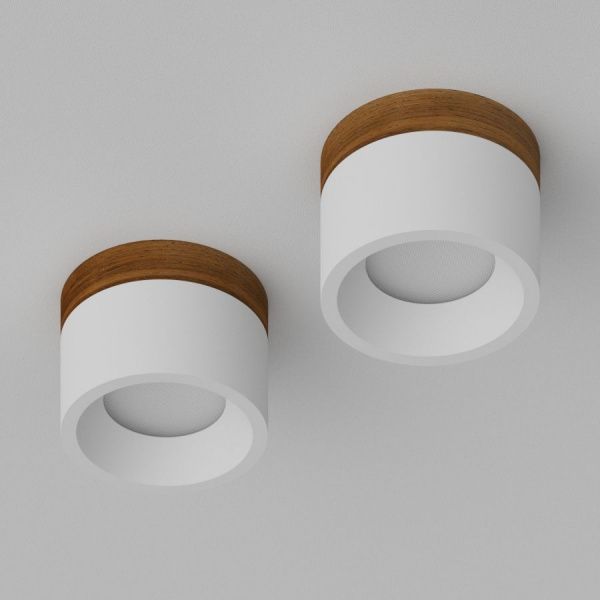 Накладной светодиодный светильник Ledron SUITABLE MIDDLE Wooden White