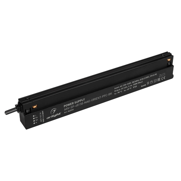 Блок питания ARV-SP-48150-MAG-ORIENT-PFC-BK (48V, 3.1A, 150W) (Arlight, IP20 Пластик, 5 лет) 042920