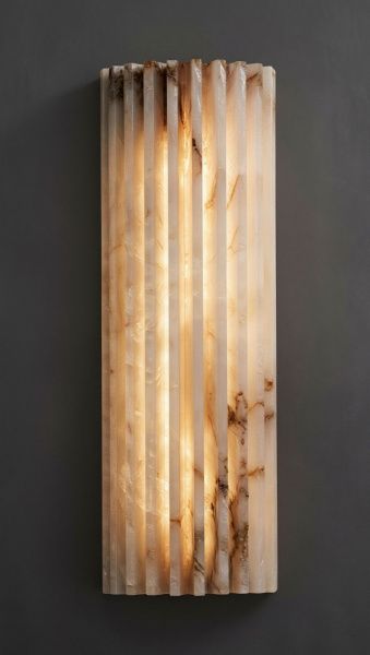 Настенный светильник DL-6485W 30cm Brass / White Alabaster