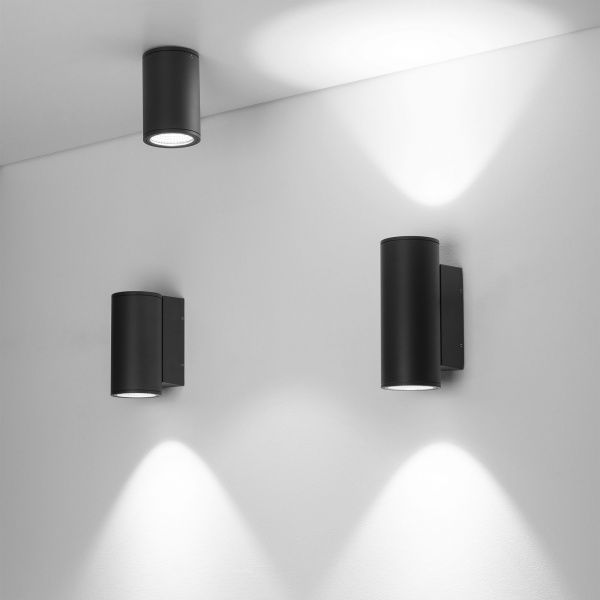 Светильник LGD-FORMA-WALL-TWIN-R90-2x12W Day4000 (GR, 44 deg, 230V) (Arlight, IP54 Металл, 3 года) 032573
