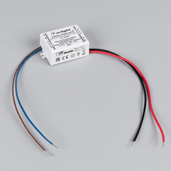 Блок питания ARPJ-SP-39260-PFC-TRIAC-MINI (10W, 20-39V, 260mA) (Arlight, IP65 Пластик, 5 лет) 047587