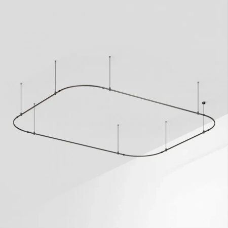 Основание ART-APRIORI-RECTANGLE-SOFT-ROD-800-4500x3500 (BK) (Arlight, IP20 Металл, 3 года) 048542