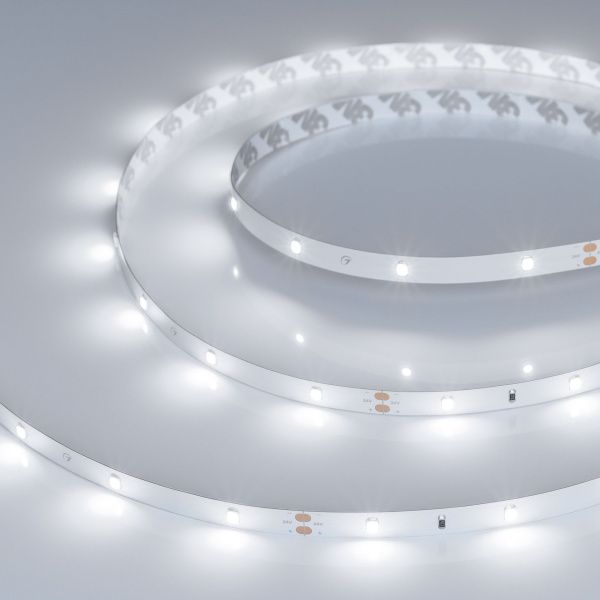 Светодиодная лента RT-A30-8mm 24V White6000 (2.9 W/m, IP20, 2835, 5m) (Arlight, Открытый) 019917(2)