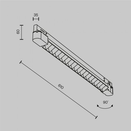 Трековый светильник Technical TR195-3-20W4K-M-B(N)