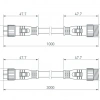 Коннектор питания ARL-LINE-3pin-3000-CON-MF (230V) (Arlight, IP66 Пластик, 3 года) 038888