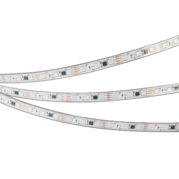 Светодиодная лента герметичная SPI-PS-B60-12mm 12V RGB-PX3-BPT (12 W/m, IP67, 5060, 5m) (Arlight, бегущий огонь) 039599