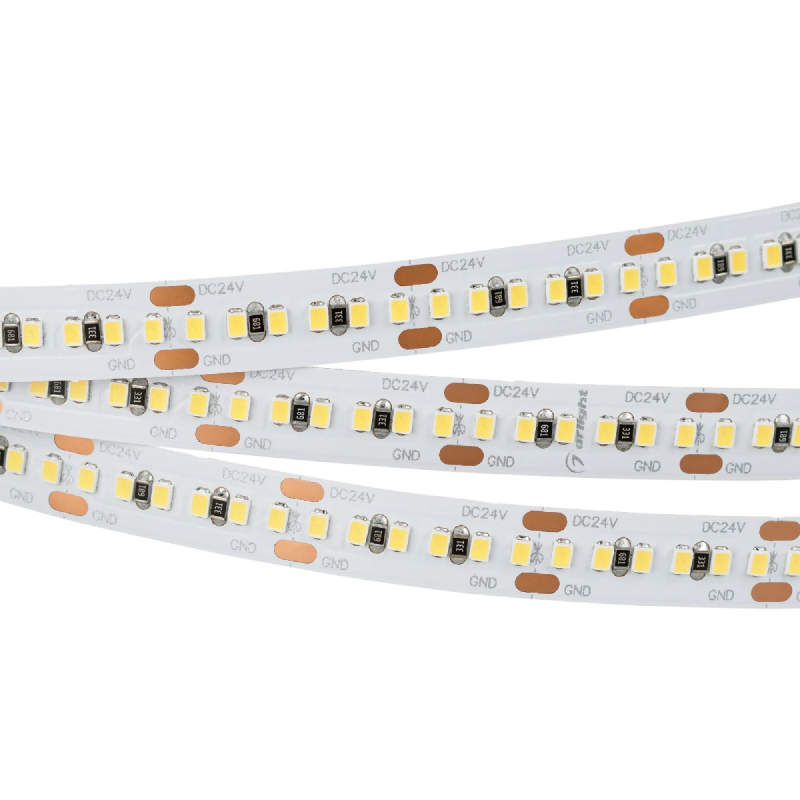 Светодиодная лента MICROLED-M300-8mm 24V Day4000 (8 W/m, IP20, 2216, 5m) (Arlight, Открытый) 023558(2)