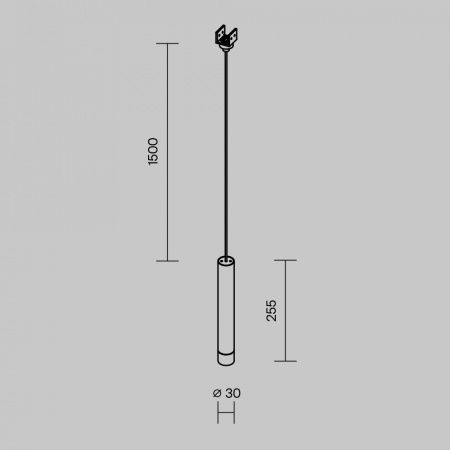 Уличный трековый светильник Outdoor O-TR01-1-P-8WW3K