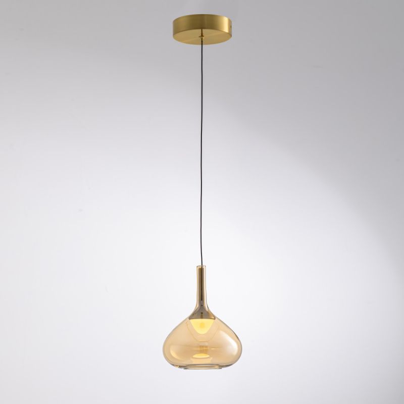 Подвесной светильник MD25001005-1A brass/amber