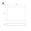 Светильник настенный SP-FLAT-S175x90-2x5W Day4000-MIX (Черный, 75 deg, 230V) (Arlight, IP65 Металл, 3 года) 063611