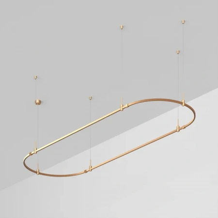 Основание ART-APRIORI-OVAL-HANG-3000x1000 (GD) (Arlight, IP20 Металл, 3 года) 048501