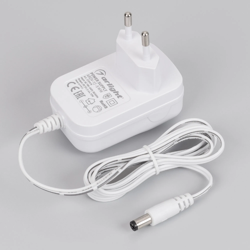 Блок питания ARDV-12-5WW (5V, 2.4A, 12W) (Arlight, Адаптер, 3 года) 039979