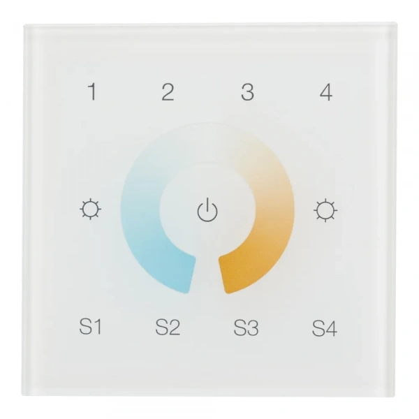 INTELLIGENT ARLIGHT Сенсорная панель DALI-901-11-4G-4SC-MIX-DT8-IN White (BUS/230V) (IARL, IP20 Пластик, 3 года) 037198