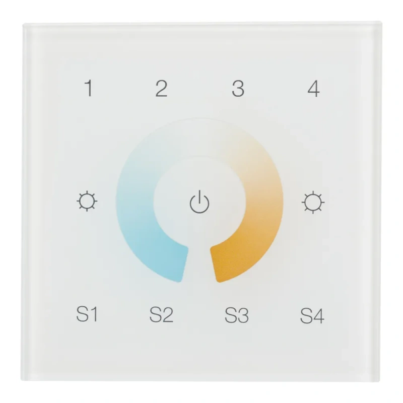 INTELLIGENT ARLIGHT Сенсорная панель DALI-901-11-4G-4SC-MIX-DT8-IN White (BUS/230V) (IARL, IP20 Пластик, 3 года) 037198