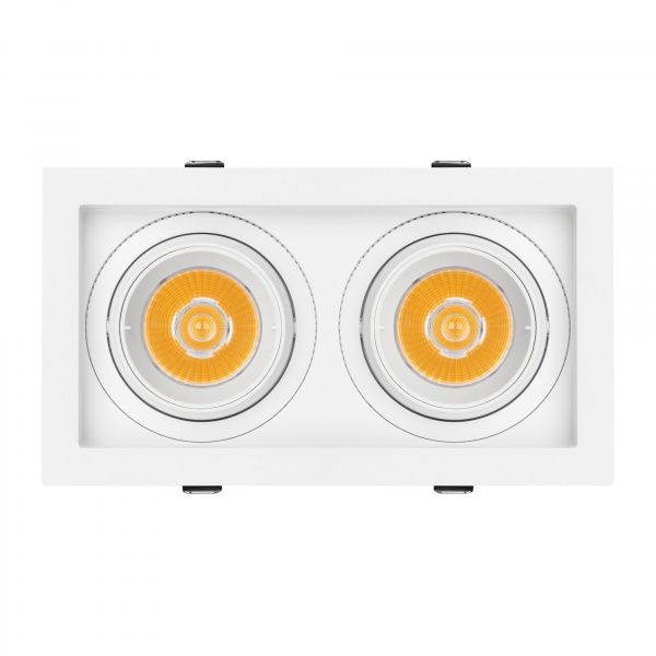 Светильник MS-VORTEX-BUILT-S210x117-2x20W Warm3000 (WH-WH, 20 deg, 230V) (Arlight, IP20 Металл, 5 лет) 057762