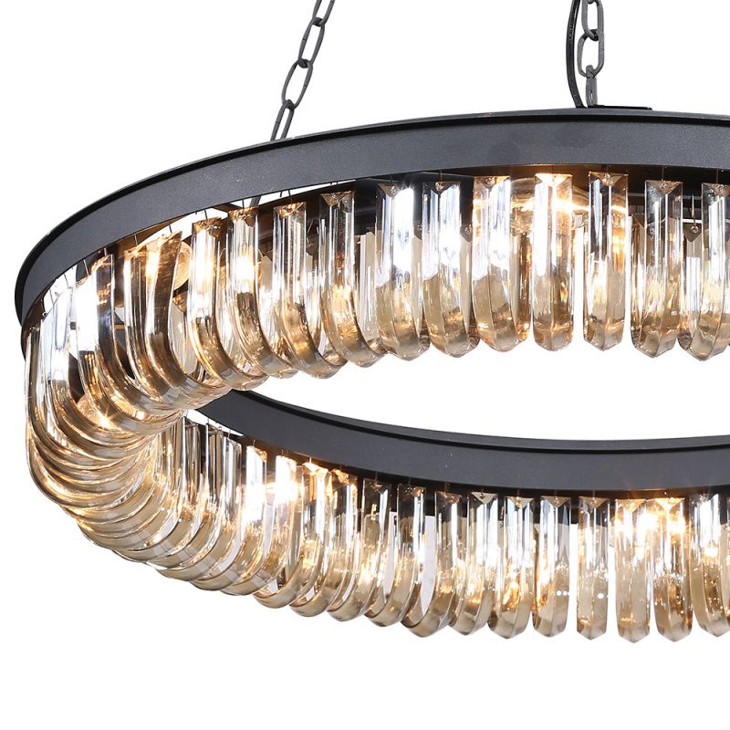 Люстра Crystal 8 black