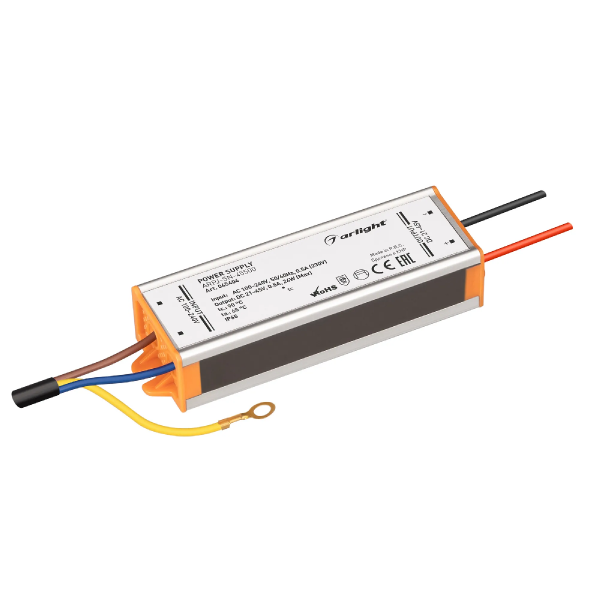 Блок питания ARPJ-SN-45500 (24W, 21-45V, 500mA) (Arlight, IP65 Металл, 3 года) 045404