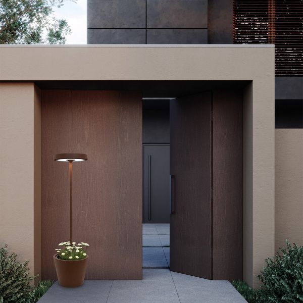 Уличный светильник Zafferano Poldina Reverso Solar L Corten