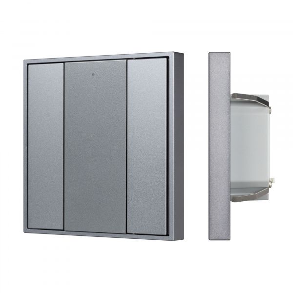 INTELLIGENT ARLIGHT Кнопочная панель DALI-201-23-2K-D2-IN Silver (BUS, Frame) (IARL, IP20 Металл, 3 года) 048221