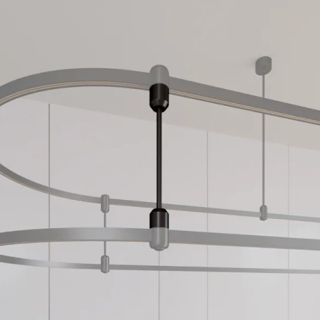 Коннектор жесткий с питанием ART-APRIORI-CON-ROD-A-L260-POWER (BK, вертикальный) (Arlight, IP20 Металл, 3 года) 039415