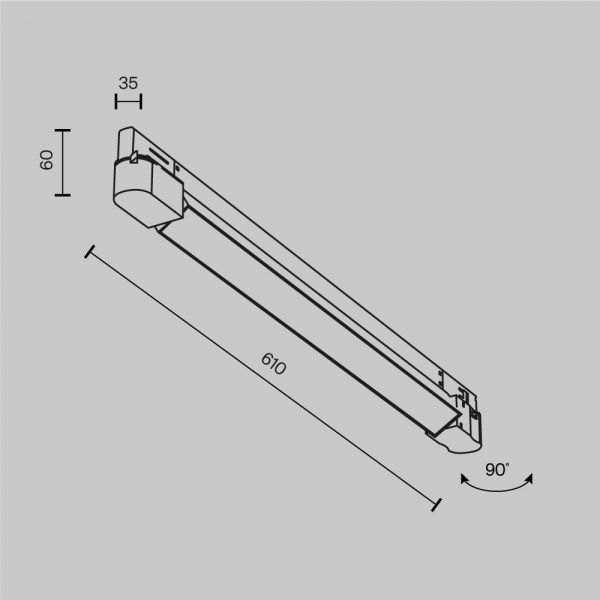 Трековый светильник Technical TR196-3-20W4K-W(N)