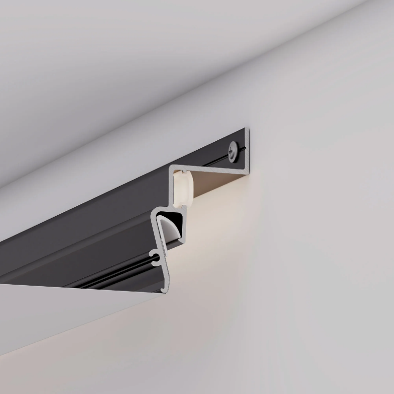 Профиль STRETCH-SHADOW-2000 BLACK (A2-CONTOUR-PRO) (Arlight, Алюминий) 039510