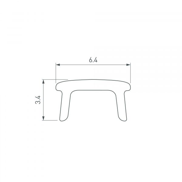 Экран PLINTUS-H54B-2000 Opal (Arlight, Пластик) 046142