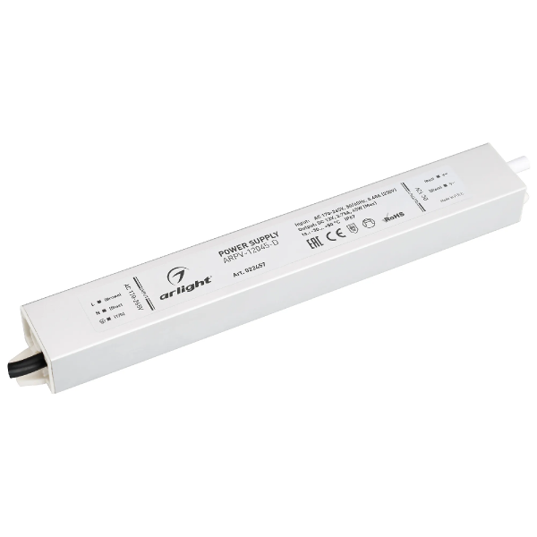 Блок питания ARPV-12045-D (12V, 3.8A, 45W) (Arlight, IP67 Металл, 3 года) 022457