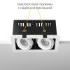 Встраиваемый поворотный светодиодный светильник Ledron ON-202-9W White-Black