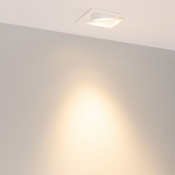 Светильник MS-VORTEX-BUILT-S117x117-20W Warm3000 (WH-WH, 40 deg, 230V) (Arlight, IP20 Металл, 5 лет) 057918
