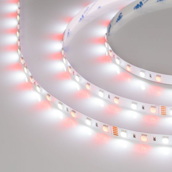 Светодиодная лента RT-B60-10mm 24V RGBW-White (14.4 W/m, IP20, 5m) (Arlight, Открытый) 018325(3)