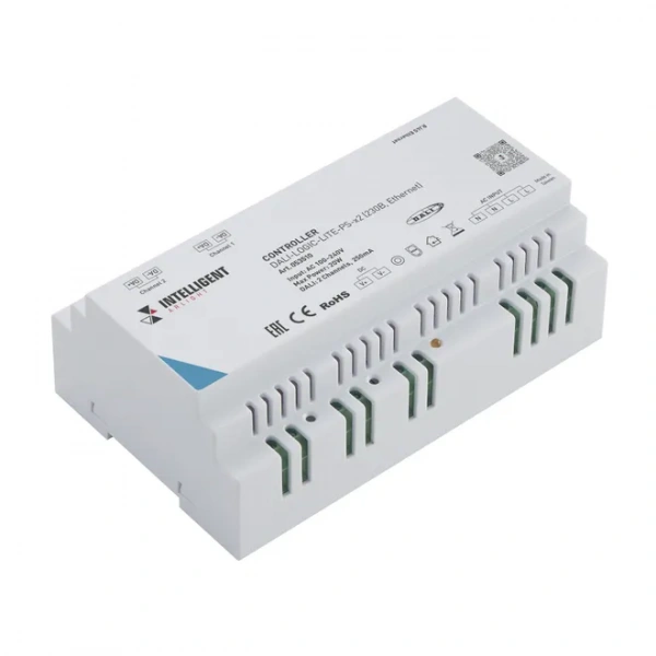 INTELLIGENT ARLIGHT Контроллер DALI-LOGIC-LITE-PS-x2 (230B, Ethernet) (IARL, IP20 Пластик, 2 года) 053510
