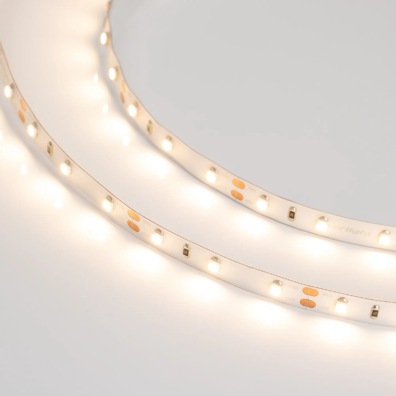 Светодиодная лента RT 2-5000 12V Warm2700 (3528, 300 LED, LUX) (Arlight, 4.8 Вт/м, IP20) 010597(B)
