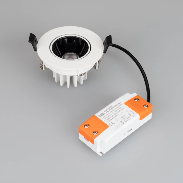 Светильник MS-FORECAST-BUILT-TURN-R82-8W Warm3000 (WH-BK, 32 deg, 230V) (Arlight, IP20 Металл, 5 лет) 035448