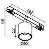 Трековый светильник Technical TR132-4-7W-DS-B