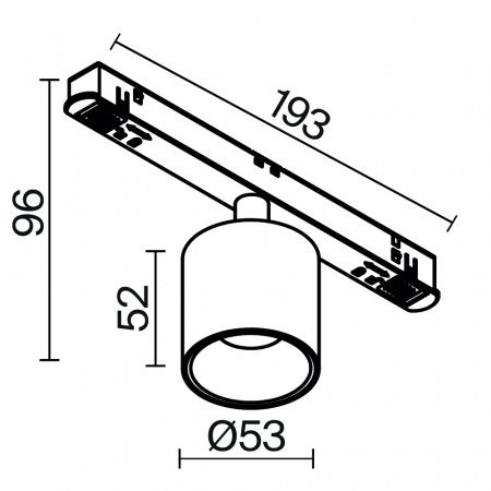 Трековый светильник Technical TR132-4-7W-DS-BS