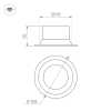 Светильник MS-BREEZE-BUILT-R104-12W Day4000 (BK, 85 deg, 230V) (Arlight, IP20 Металл, 3 года) 035612