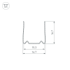Профиль гибкий ARL-MOONLIGHT-1515-3D-2x500  (Arlight, Металл) 029421